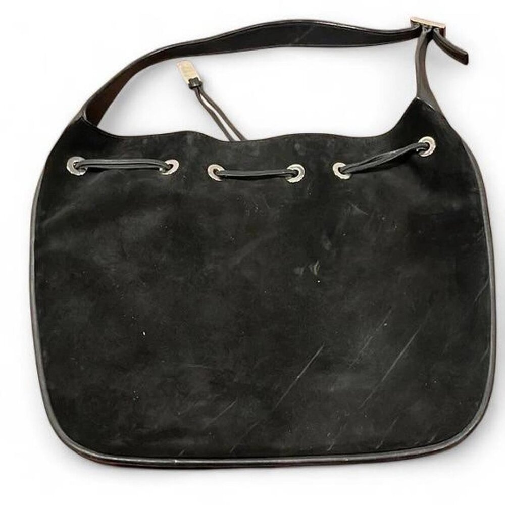 Vintage Gucci Black Suede Hobo Bag - Picture 2 of 6